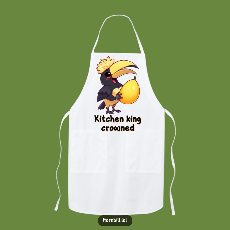 Funny Delighted Hornbill Apron - Cook with Humorous Joy and Flair