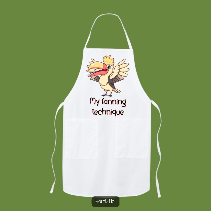 Funny Fanning Hornbill Apron: Cook with Comedy in the Kitchen!