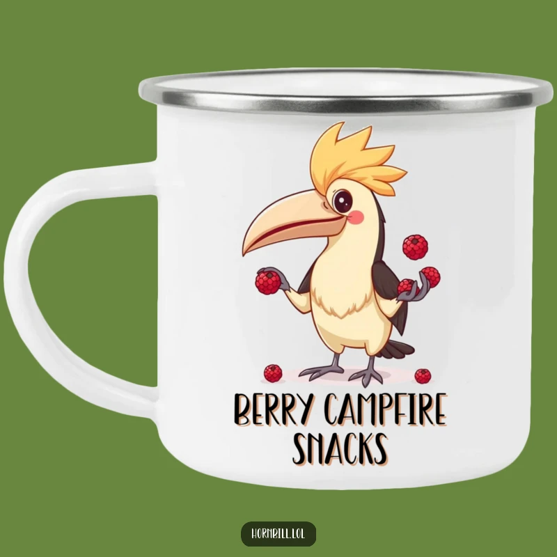 Funny Hornbill Juggler Camping Mug - Outdoor Berry Chaos, Perfect Funny Gift