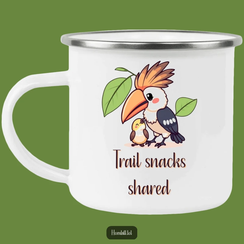 Funny Kawaii Hornbill Camping Mug for Sharing Outdoors