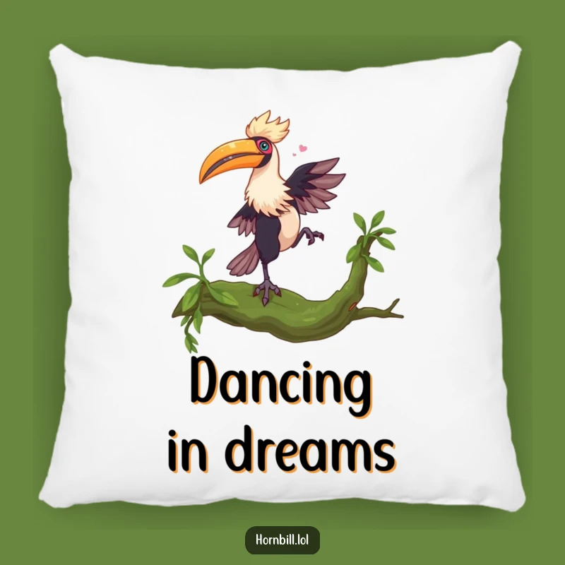 Funny Hornbill Dance Pillow - Cozy Comfort with a Twist