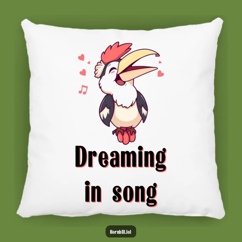 Funny Kawaii Hornbill Singing Pillow - Cozy Comfort with a Song