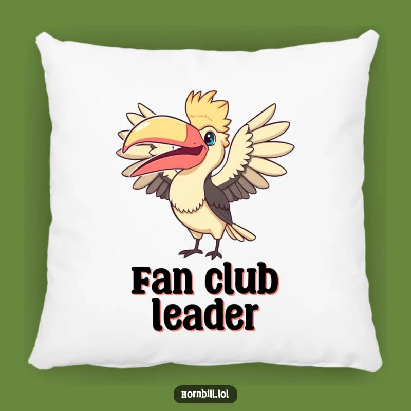 Soft Funny Fanning Hornbill Pillow: Cuddle Up with Humorous Bird Comfort!