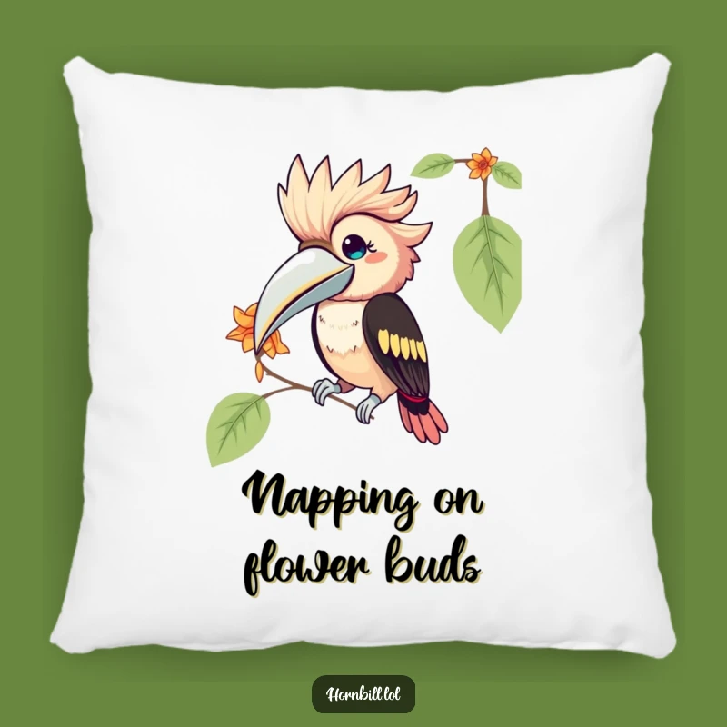 Soft Funny Kawaii Hornbill Pillow: Adorable Comfort with a Humorous Bird Design!
