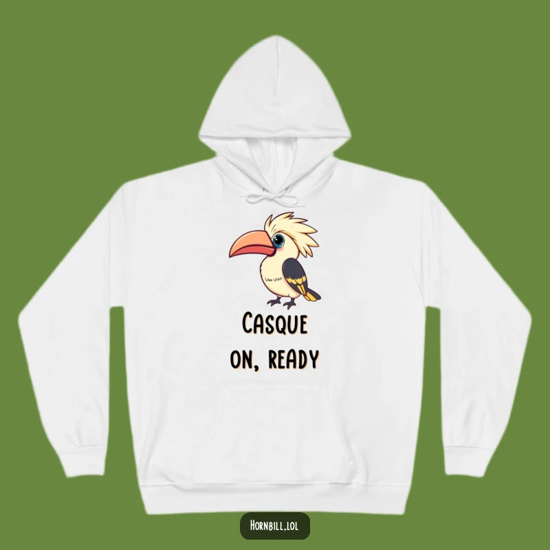 Cozy Funny Kawaii Hornbill Hoodie: Curious Bird Comfort, The Ultimate Funny Gift