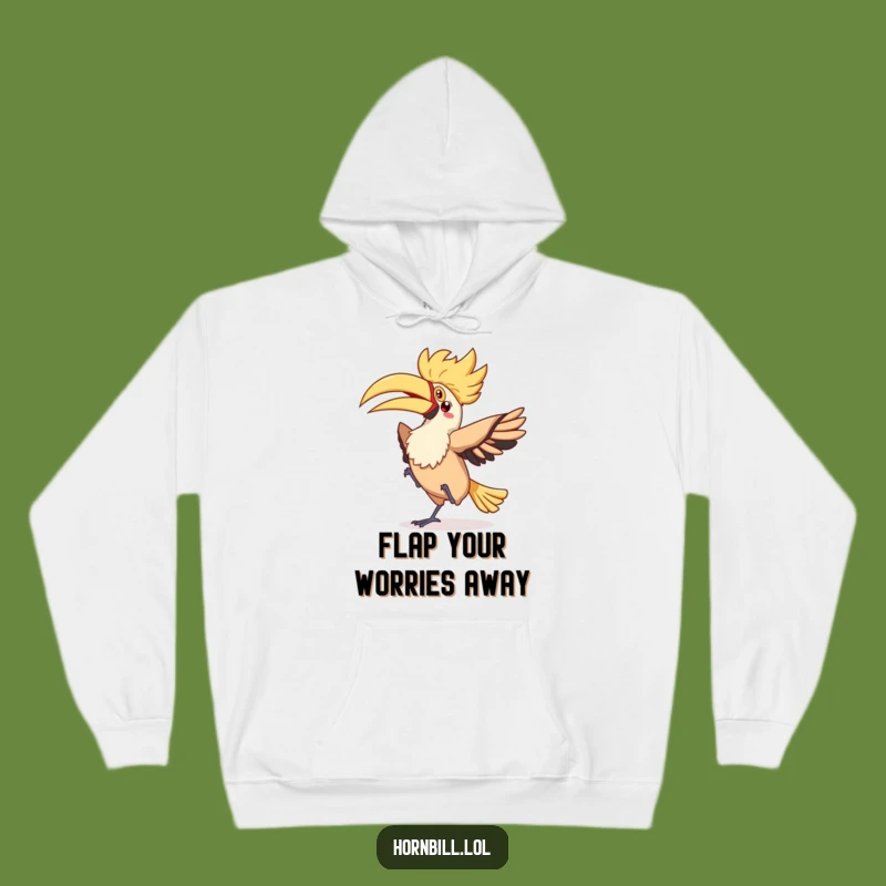 Funny Kawaii Hornbill Dance Hoodie - Cozy Silly Bird Gift