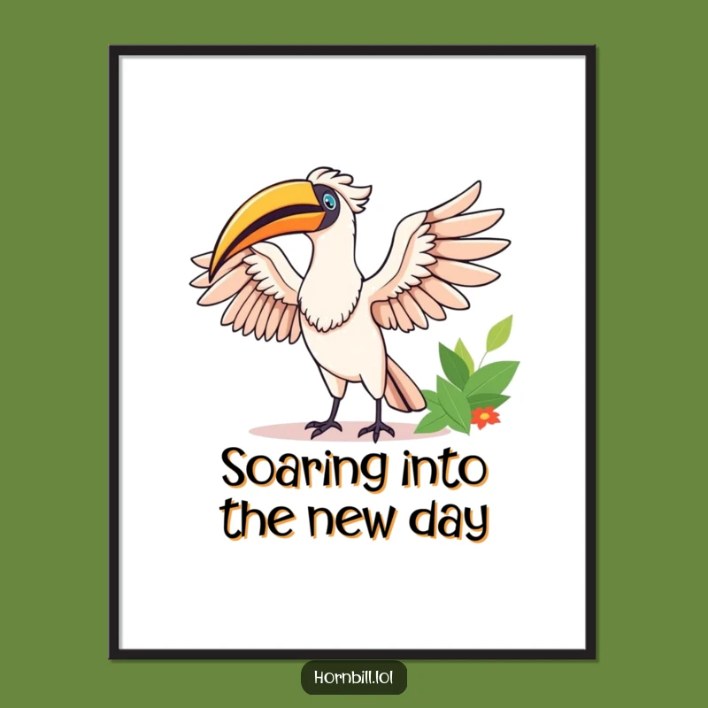 Free Printable Hornbill Wall Art: Sunny Downloadable Decor for a Happy Home