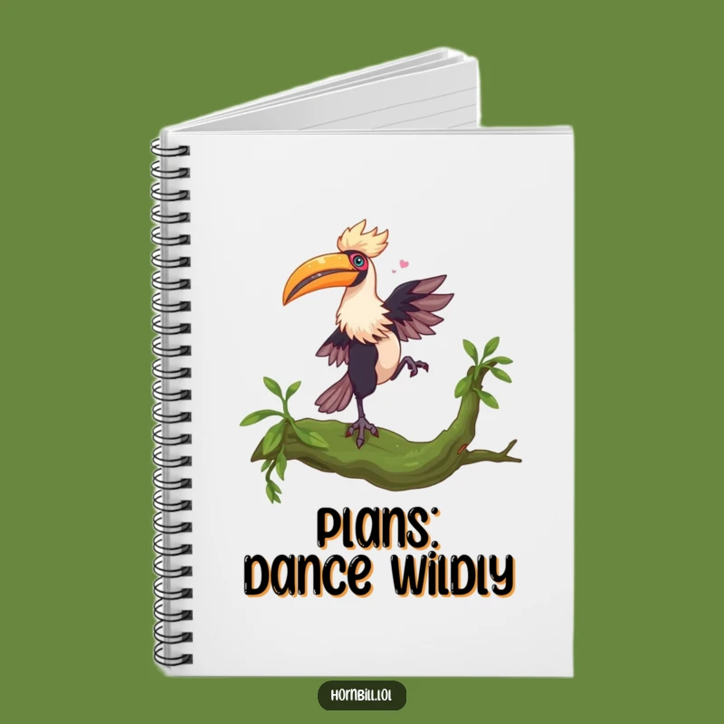 Funny Hornbill Dance Notebook - Capture Your Creative Moves