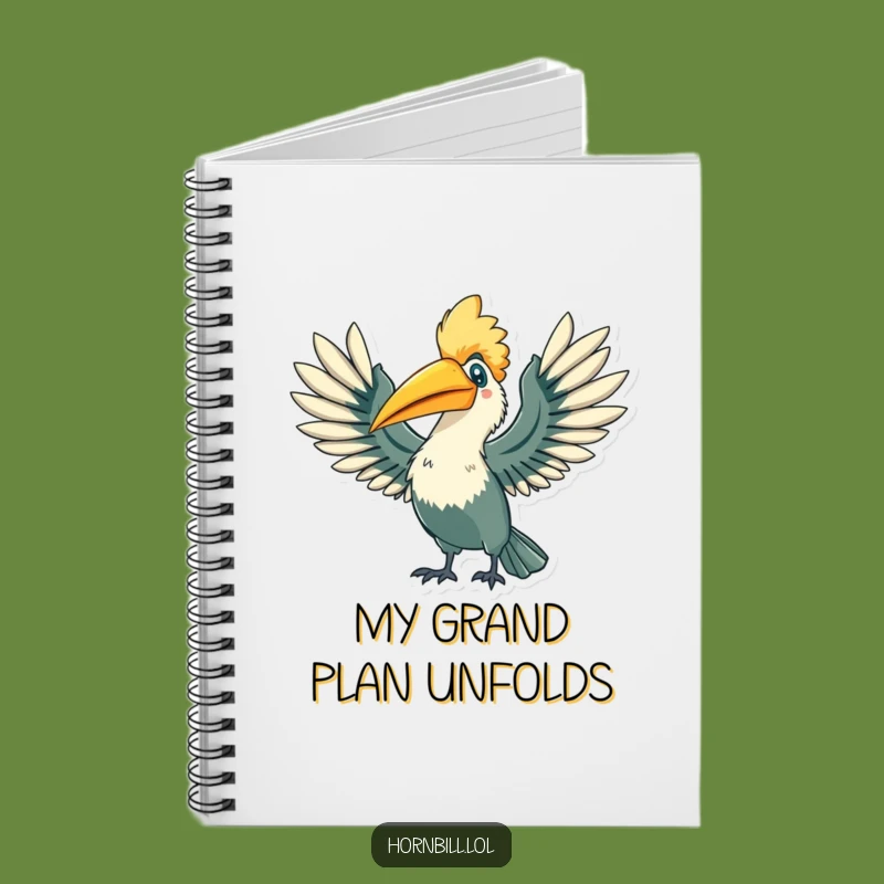 Funny Hornbill Triumph Notebook - Winged Success Journal for Your Goals