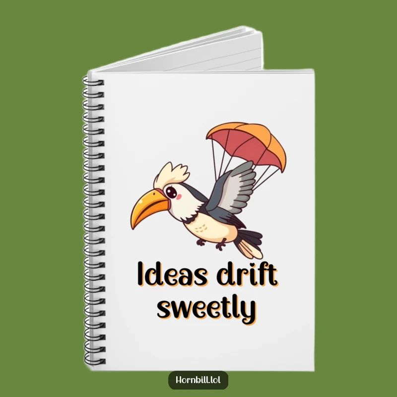Funny Kawaii Hornbill Notebook: Gliding Bird Adventure Journal, Ideal Gift