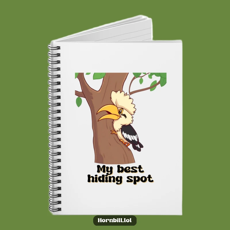 Funny Hornbill Hide-and-Seek Notebook - Giggle Bird Journal for Your Laughs