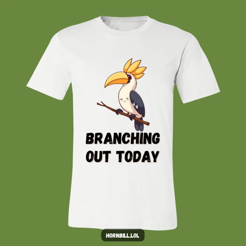 Cute Hornbill T-Shirt - Curious Head Tilt, Funny & Adorable Tee