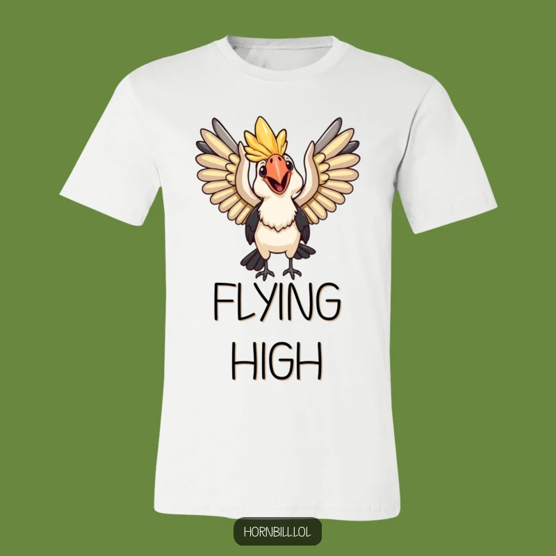 Funny Happy Hornbill T-Shirt: Spread Your Wings and Humor, Hilarious Funny Gift!