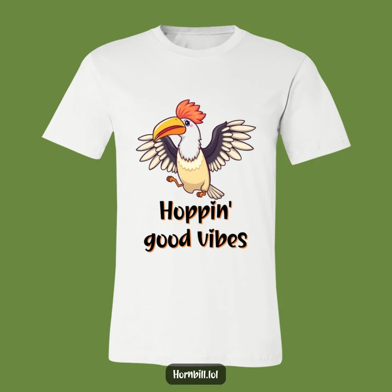 Funny Hornbill Hop T-Shirt: Wear Your Joyful Celebration!