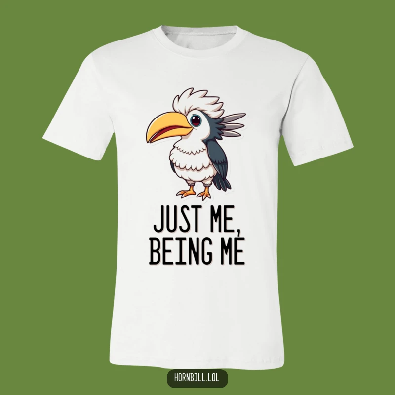 Funny Puffed-Up Hornbill T-Shirt: Show Your Comical Pride