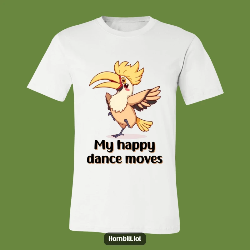 Funny Kawaii Hornbill Dance T-Shirt - Quirky Bird Lover Gift