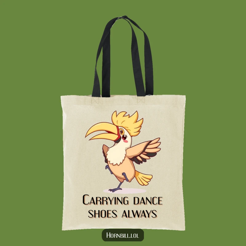 Funny Kawaii Hornbill Dance Tote Bag - Whimsical Accessory Gift