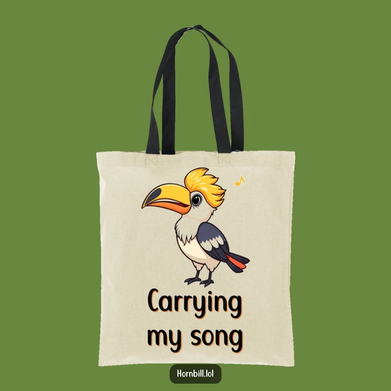 Funny Hornbill Tote Bag: Whistling Bird Canvas Bag, Your Perfect Humorous Carryall