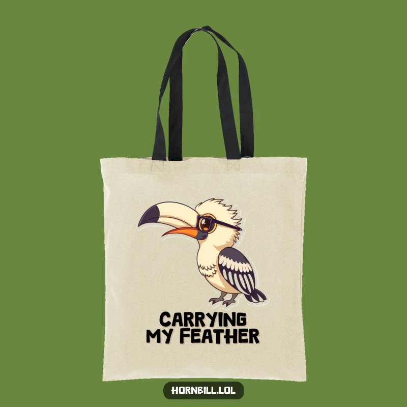Funny Hornbill Spectacles Tote Bag - Carry Your Knowledge